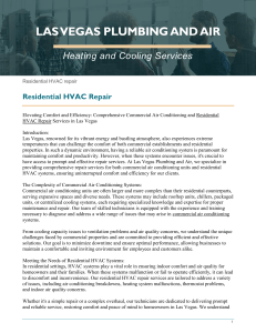 Residential HVAC Repair