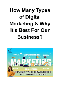 How Many Types of Digital Marketing & Why It's Best For Our Business