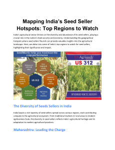 Mapping India's Seed Seller Hotspots: Top Regions to Watch