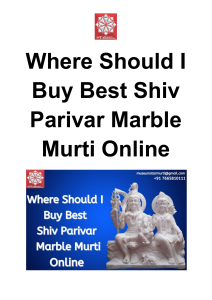 Where Should I Buy Best Shiv Parivar Marble Murti Online