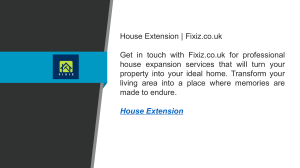 House Extension  Fixiz.co.uk