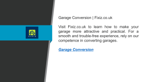 Garage Conversion  Fixiz.co.uk