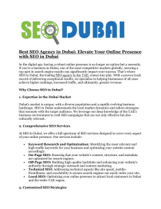 search engine optimization dubai