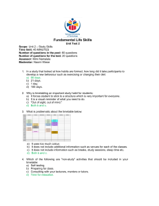 lifeskills test2 memo