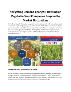 Navigating Demand Changes: How Indian Vegetable Seed Companies Respond to Market Fluctuations