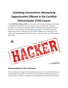 Unlocking Connections: Networking Opportunities Offered in the Certified Ethical Hacker (CEH) Course