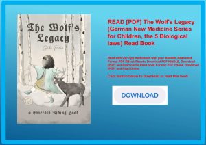 READ [PDF] The Wolf's Legacy (German New Medicine Series for Children  the 5 Biological laws) Read B