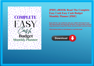 [PDF] eBOOK Read The Complete Easy Cash Easy Cash Budget Monthly Planner [PDF] 