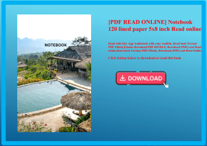 [PDF READ ONLINE] Notebook 120 lined paper 5x8 inch Read online