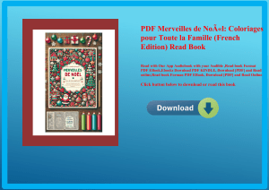 PDF Merveilles de NoÃƒÂ«l Coloriages pour Toute la Famille (French Edition) Read Book