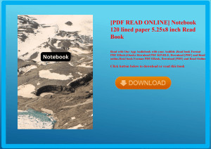 [PDF READ ONLINE] Notebook 120 lined paper 5.25x8 inch Read Book