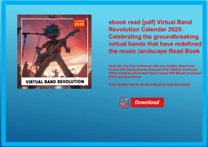 ebook read [pdf] Virtual Band Revolution Calendar 2025 Celebrating the groundbreaking virtual bands 