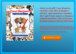 ebook [read pdf] Come disegnare cuccioli e cani libri di disegno e attivitÃƒÂ  sugli animali per bam