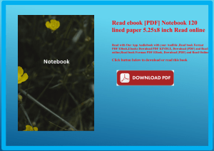 Read ebook [PDF] Notebook 120 lined paper 5.25x8 inch Read online