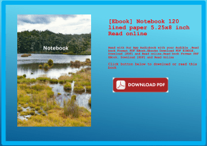 [Ebook] Notebook 120 lined paper 5.25x8 inch Read online