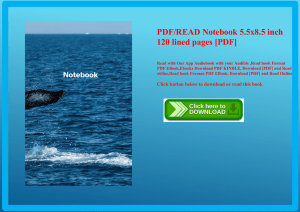 PDFREAD Notebook 5.5x8.5 inch 120 lined pages [PDF] 