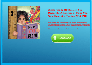 ebook read [pdf] The Day You BeginThe Adventure of Being You New Illustrated Version 2024 [PDF] 