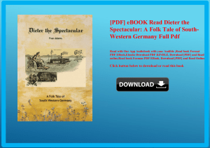 [PDF] eBOOK Read Dieter the Spectacular A Folk Tale of South-Western Germany Full Pdf