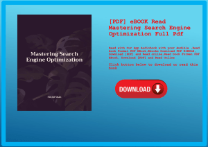 [PDF] eBOOK Read Mastering Search Engine Optimization Full Pdf