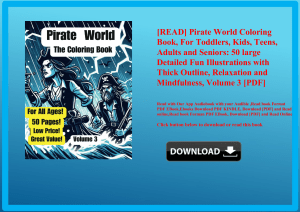 [READ] Pirate World Coloring Book  For Toddlers  Kids  Teens  Adults and Seniors 50 large Detailed F