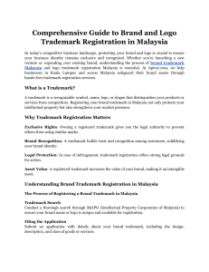 Comprehensive Guide to Brand and Logo Trademark Registration in Malaysia