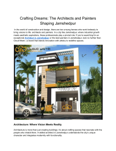 Experienced Architect in Jamshedpur for Your Dream Projects