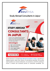 Scholarships to Study Abroad in Jaipur