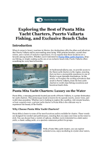 Punta Mita Yacht Charters