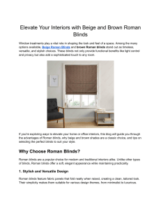 Grey Roman Blinds - Custom-Made for Modern Living