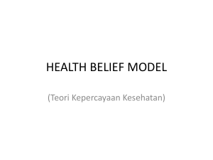 Health Belief Model (HBM): Teori Kepercayaan Kesehatan