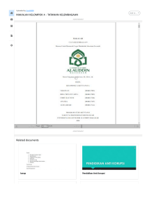 Makalah Tatanan Kelembagaan: Analisis & Studi Kasus