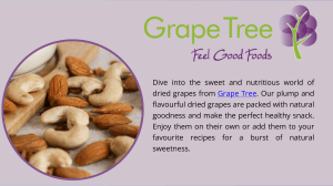 Grape Tree Snacks: Dried Grapes, Nuts, Chocolate, and More