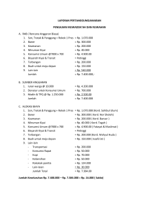 Muwadda'ah & Ruwahan Pengajian Financial Report