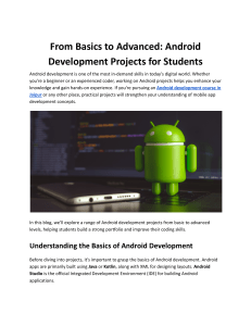 Android Development Projects for Students