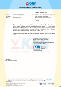 Surat Permohonan Izin Asesor KAN