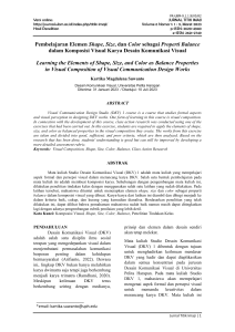 Komposisi Visual DKV: Shape, Size, Color & Balance