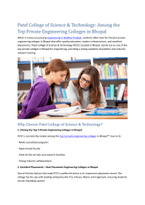 Patel College: Top Engineering College in Bhopal | Placements