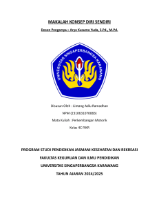 Makalah Konsep Diri: Pengertian, Aspek, dan Kemandirian Belajar