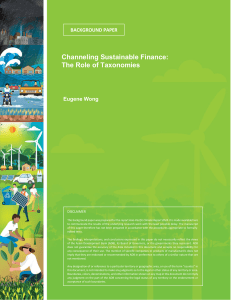 Sustainable Finance Taxonomies: A Guide for Developing Asia