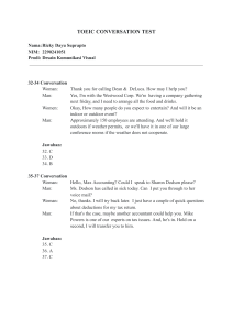 TOEIC Conversation Test Sample with Answers