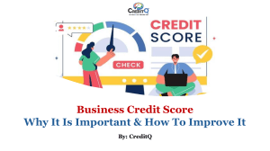Business Credit Score: Why It's Important & How to Improve