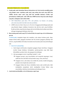 KISI-KISI UTS PSIKOLOGI ANAK KHUSUS