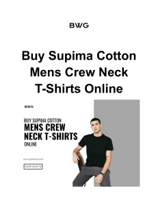 Buy Supima Cotton Mens Crew Neck T-Shirts Online