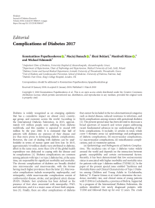 Complications of Diabetes 2017