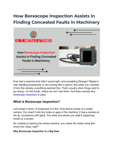 Borescope Inspection: Finding Hidden Machinery Faults