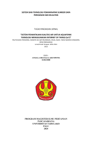 SISTEM & TEKNOLOGI PEMANFAATAN SUMBERDAYA PERIKANAN & KELAUTAN-IBU DWI