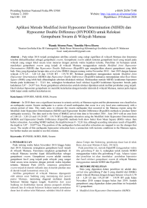 Relokasi Gempabumi Swarm Mamasa: MJHD & HYPODD