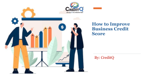 How to Improve Business Credit Score