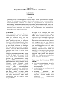 tugas dan fungsi sekretarias DPRD