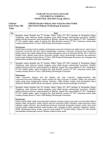 Tugas Hukum Perlindungan Konsumen: Sengketa Konsumen & Analisis